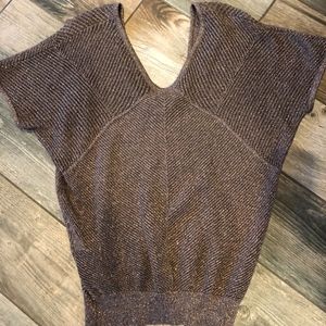Copper and Charcoal Blouse
